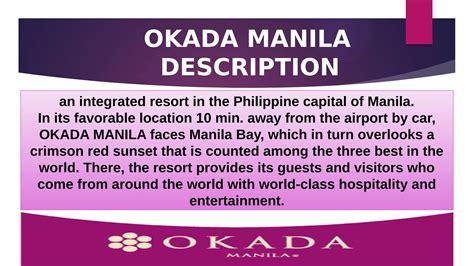 swot analysis of okada manila|Okada Manila Resort Hotel .